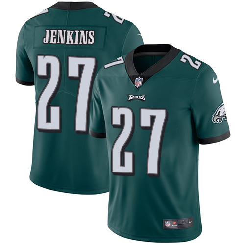 Nike Eagles #27 Malcolm Jenkins Midnight Green Team Color Men's Stitched NFL Vapor Untouchable Limited Jersey - Click Image to Close